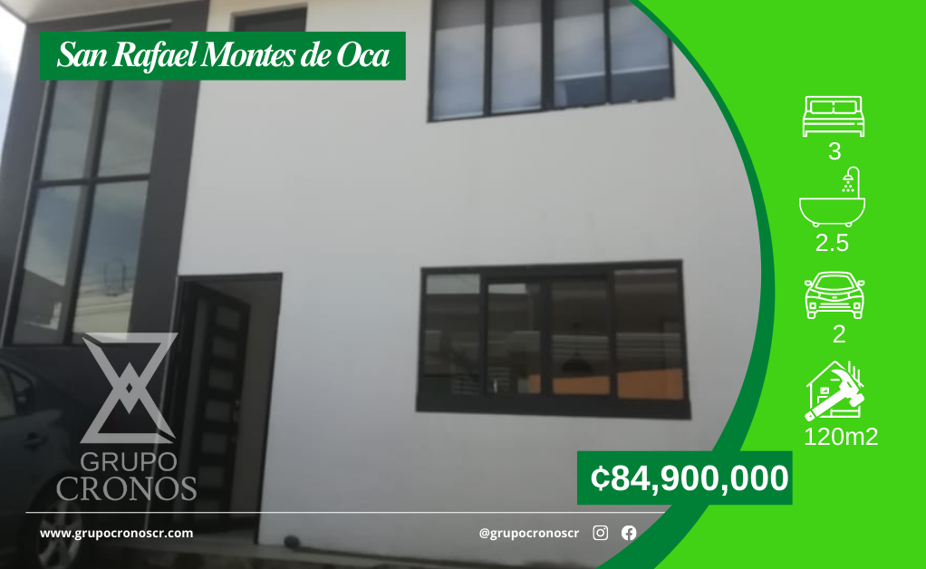 Casa a la venta en San Rafael de Montes de Oca C1188