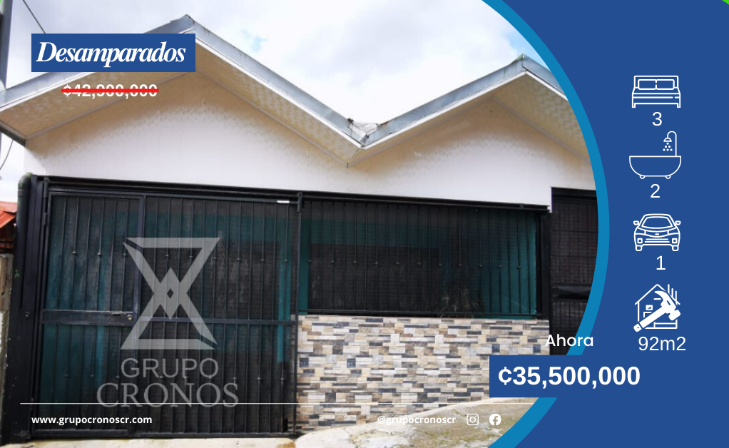 Casa a la venta en Desamparados Higuito C1146