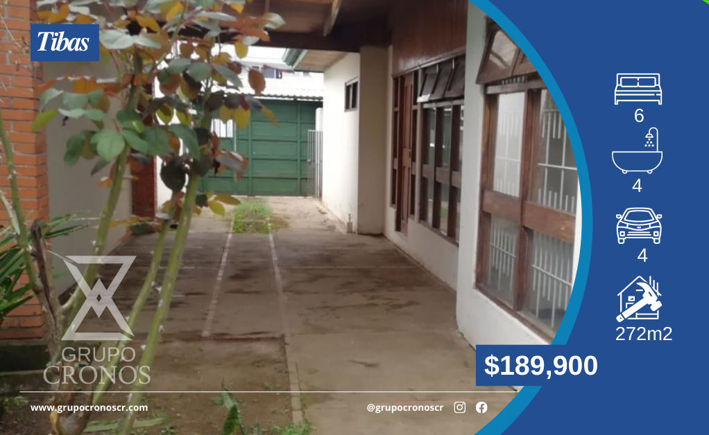Venta de Casa, San Jose, Tibas Centro. C1220