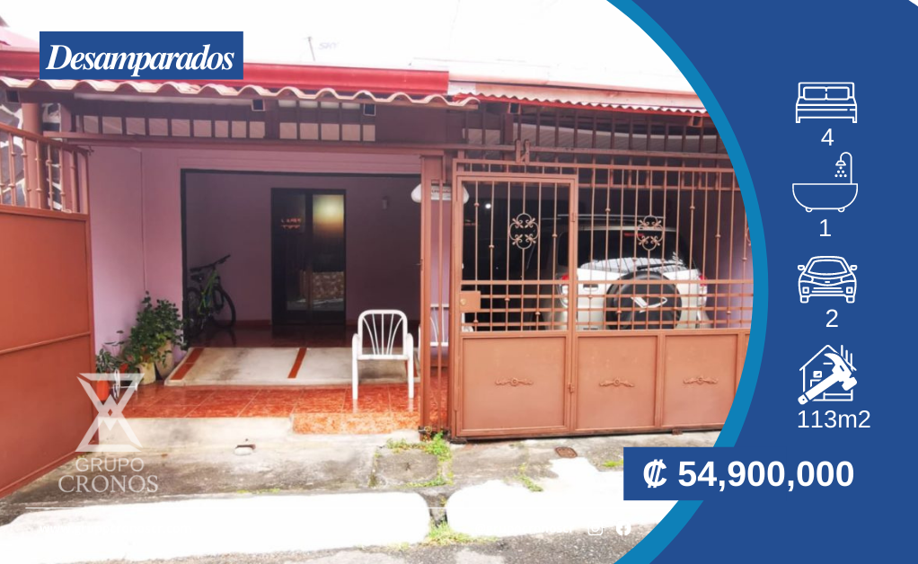 Casa a la Venta en Desamparados San José C1230