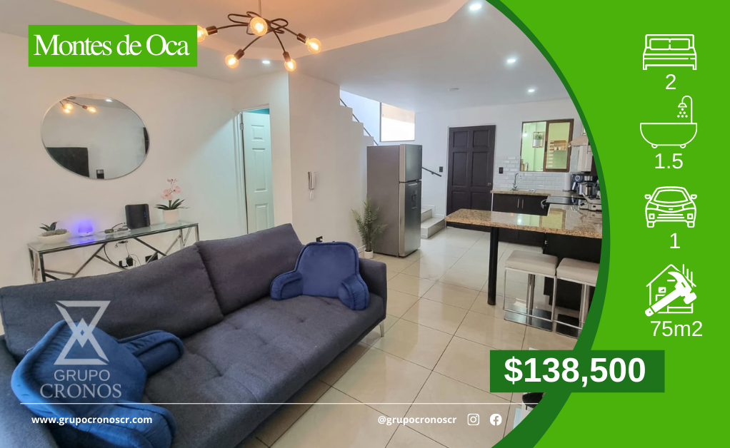 Apartamento a la venta en San Rafael, Montes de Oca, C1315