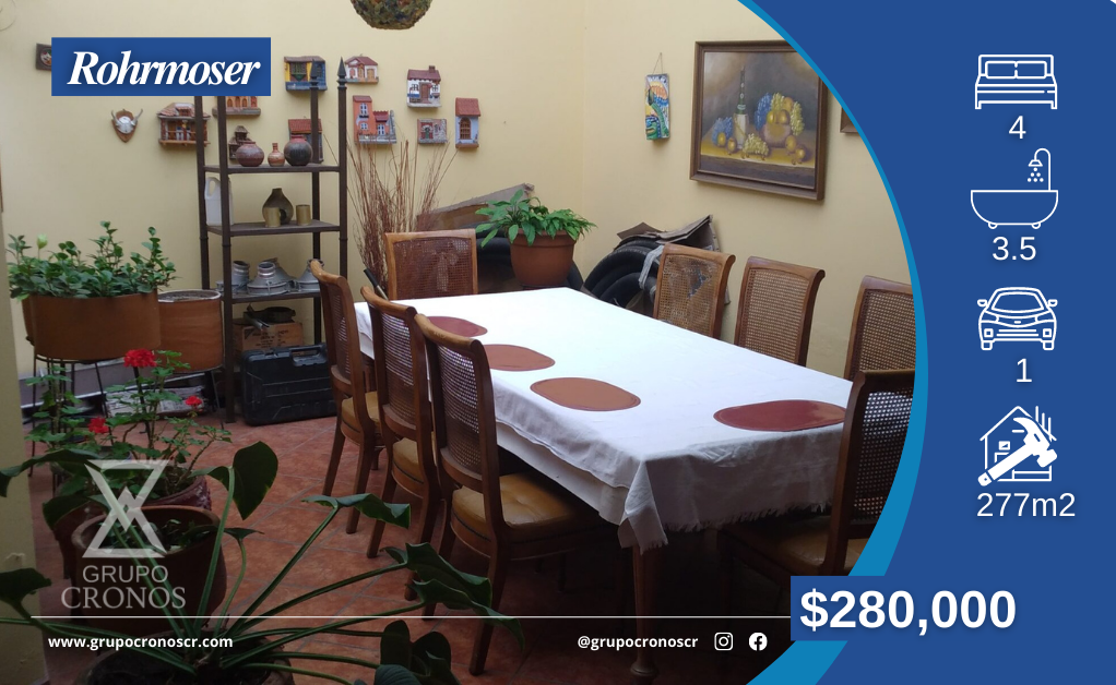 Casa a la venta en Rohrmoser C1352